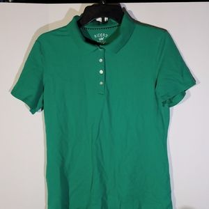 Riders by Lee Polo Shirt, Women's L, and Green.